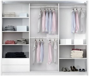 Гардероб Boston 250 плъзгащ-Графит