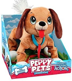 Peppy Pets - Плюшен любимец за разходка навън - кафяво кученце