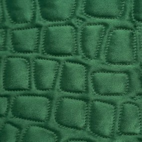 Дизайнерска покривка за легло  SALVIA  от фино зелено кадифе Ширина: 220 см | Дължина: 240 см