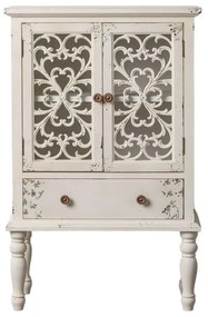 Шкаф SHABBY CHIC 71 x 40 x 111 cm Бял Cмърч Дървен MDF