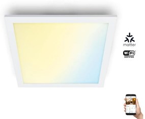 WiZ - LED Димируем плафон SUPERSLIM LED/12W/230V бял Wi-Fi