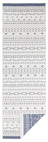 Синьо-кремав килим на открито , 80 x 250 cm Kuba - NORTHRUGS