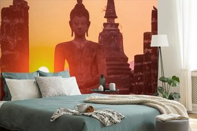 Фототапет – Статуя на Буда сред камъни