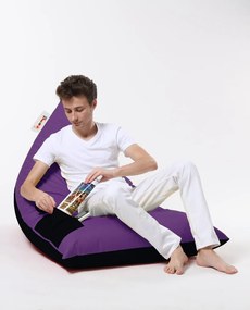 Градински пуф Pyramid Large Double Color Bed Pouf, цвят Лилав