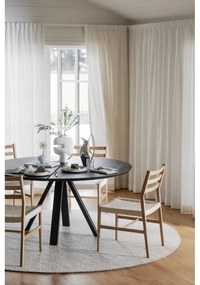 Кръгла маса за хранене с дъбов плот 150x150 cm Carradale - Rowico