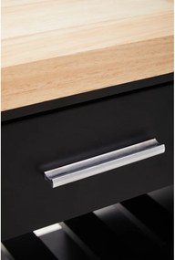 Кухненски остров на колелца от масивно каучуково дърво 48x105 cm Frankfurt – Premier Housewares