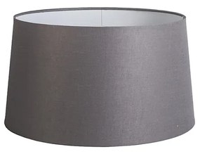 Ленен абажур тъмно сив кръгъл наклонен 45/40/25