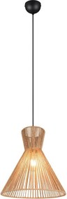 Метално висящо осветително тяло в естествен цвят с абажур от хартиен шнур ø 35 cm Rosalie – Reality