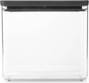 Кутия за съхранение Brabantia Tasty+ Stackable 1008875, 3.5 л, Силиконово уплътнение, Без BPA, Тъмносив