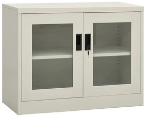 335927 vidaXL Офис шкаф, светлосив, 90x40x70 см, стомана