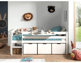 Бели чекмеджета за под детско легло 3 бр Pino - Vipack