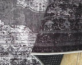 Сив килим с шарка в ориенталски стил Ширина: 180 см | Дължина: 280 см