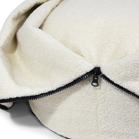 Кафяв детски пуф от букле Cocoon 80 – SLOWDOWN