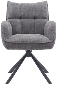 Сиви тапицирани трапезни столове в комплект 2 бр. Marilla – Unique Furniture