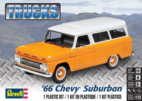 Revell - Сглобяем модел Автомобил Chevy Suburban 1966