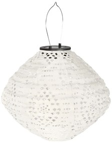 Бял екстериорен LED фенер със соларен панел (височина 22 cm) Harwood – House Nordic