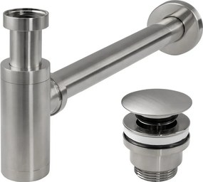 REA-A4400 - Сифон за умивалник с CLICK-CLACK механизъм, никел