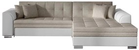 Ъглов разтегателен диван PALERMO, 294x80x196, dora21/soft17, дясно