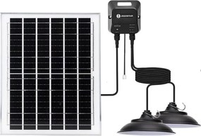 Aigostar - Соларен LED полилей 2xLED/70W/12V 12000 mAh 6500K Ø 23,5 см