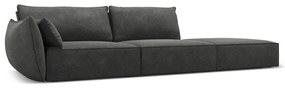 Сив шезлонг (ляв ъгъл) Vanda – Mazzini Sofas