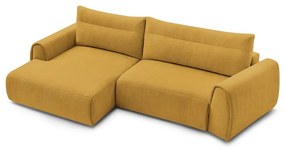 Ъглов диван в цвят жълта охра Aden – Bobochic Paris