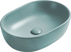 Mexen Viki надплотова мивка 48 x 35 см, светлозелена матова - 21054848
