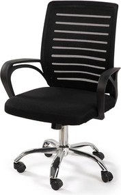 Черен тапициран офис стол Evon – Bonami Essentials