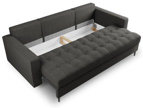 Тъмно сив разтегателен диван Santo - Milo Casa