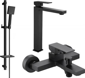 Mexen Uno DQ45 комплект за вана, черен - 71413DQ45-70