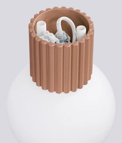 Светлокафява стенна лампа ø 12 cm Orbital – Sollux