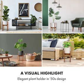 Fox & Fern Zeist, стойки за цветя, 2 височини, комбиниращи, слагат се една в друга дизайн, природни