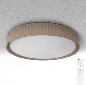 Brilagi - LED таванен плафон LUCIA LED/60W/230V Ø 59 см кафяв с възможност за димиране + дистанционно управление