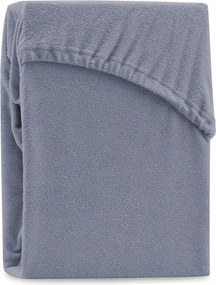 Сив еластичен чаршаф от тери 180x200 cm Ruby – Restilo