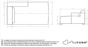 Светлосив модулен диван (десен ъгъл) Flex Felix – Miuform