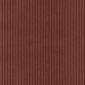 Теракотен ъглов диван от рипсено кадифе (десен ъгъл) Merid – Ropez