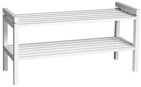 Бяла стойка за обувки от масивна бреза Confetti – Rowico