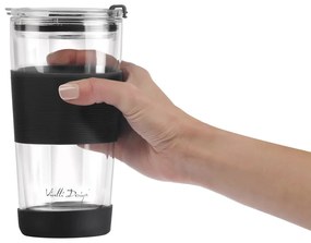 Черна термочаша 600 ml Fuori – Vialli Design