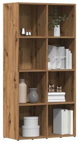 855779 vidaXL Библиотека, дъб артизан, 66x30x130 см, инженерно дърво