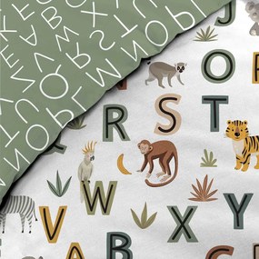 Единично памучно детско спално бельо 140x200 cm Tigry – douceur d'intérieur