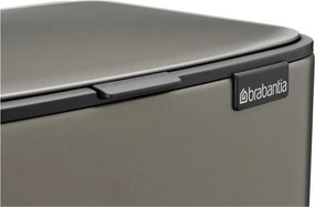 Сиво стоманено кошче за боклук с педал 12 l Bo – Brabantia