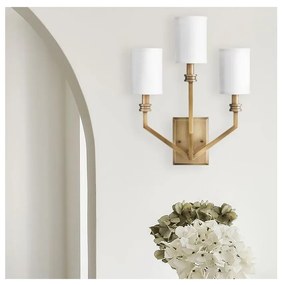 Hinkley HK-MOORE-WB3-HB - Стенно осветително тяло MOORE 3xE14/40W/230V златно