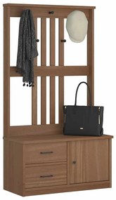 4010494 vidaXL L Дърво за антре SANDENS 87x40x159,5 cm масивна дървесина бор