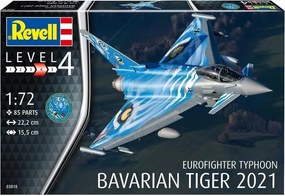 Сглобяем модел, Revell, Eurofighter Typhoon The Bavarian Tiger 2021, 85 части