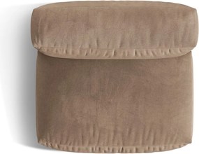 Светлокафяв кадифен модул за диван (среден модул) Martina – Micadoni