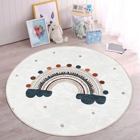 Кремав детски килим ø 120 cm Comfort - Mila Home