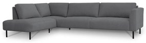 Тъмносив ъглов диван (ляв ъгъл) Hero – Scandic