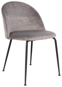 Светлосиви кадифени трапезни столове в комплект от 2 броя Geneve - House Nordic