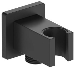 KFA Armatura 845-051-81 - Ъглова стойка за душ с извод за вода LOGON месинг/матов черен