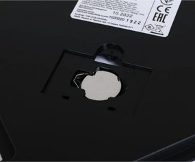 Кантар Saturn ST-PS0287, До 150 кг, LCD дисплей, Kg/Lb, Индикатори за батерия и претоварване, Закалено стъкло, Черен/лилав