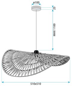 Пендел BOHO APP1739-1CP 50CM